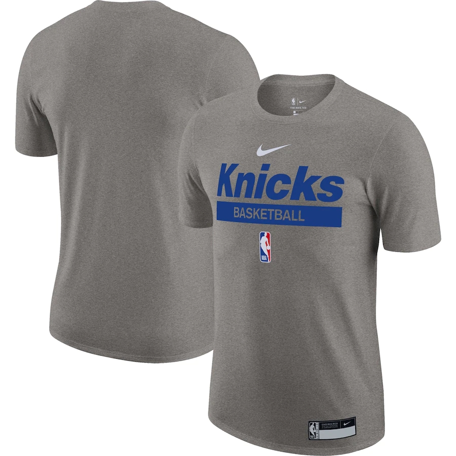 Men's New York Knicks Grey 2022/23 Legend On-Court Practice Performance T-Shirt
